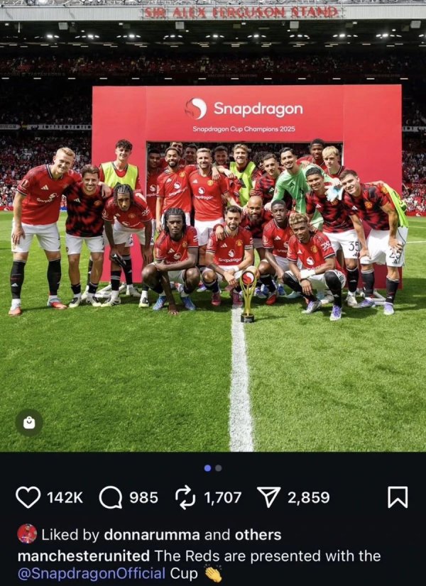 唐纳鲁马点赞曼联夺冠照, 2600万可买到! 周薪30万需卖奥纳纳方可引进