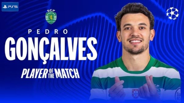 1关键传球1过东谈主到手，贡萨尔维斯当选葡体1-1尤文一役全场最好