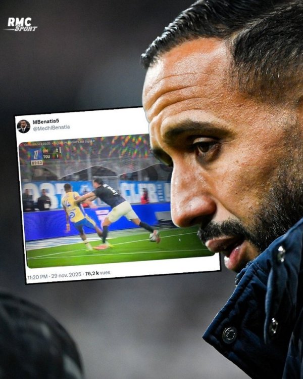 派尚禁区理解被推搡未判点球，马赛总监贝纳蒂亚社媒晒照质疑判罚